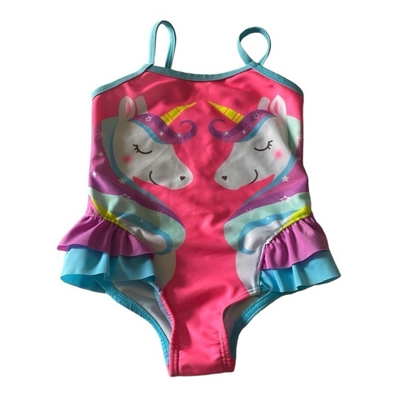 GIRLS SWIMSUITS-CARTERS 2 PIECE & WONDER NATION ONE PIECE - Picture 4 of 5